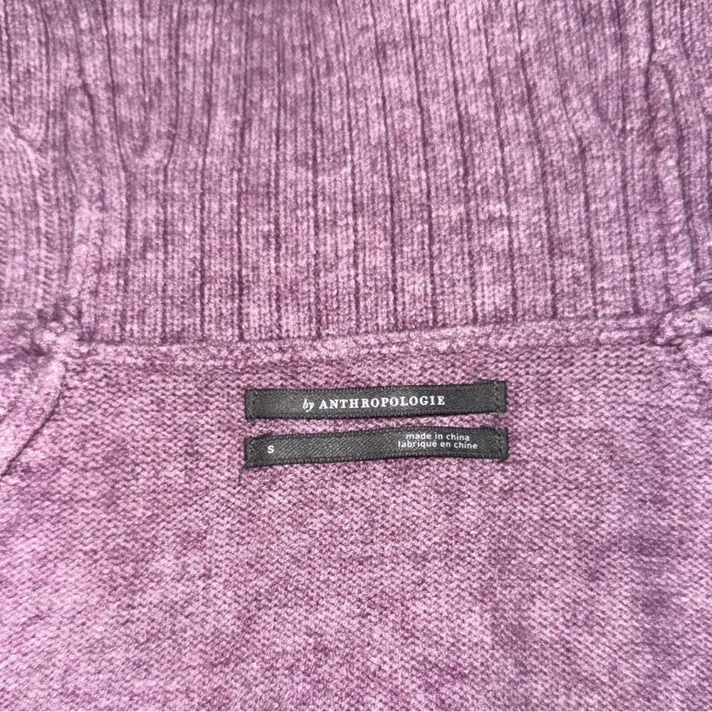 Anthropologie Lavender Cowl Balloon Sleeve Sweater - Picture 8 of 11
